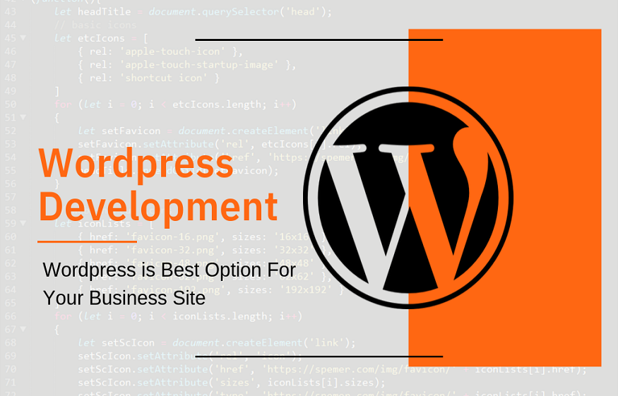 business site on WordPress